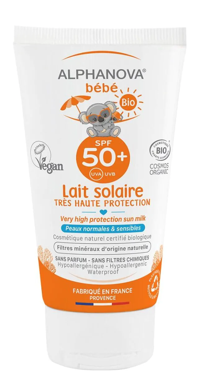 Alphanova Bebe Przeciwdo opalania Spray o Wysokim Filtrze SPF 50+