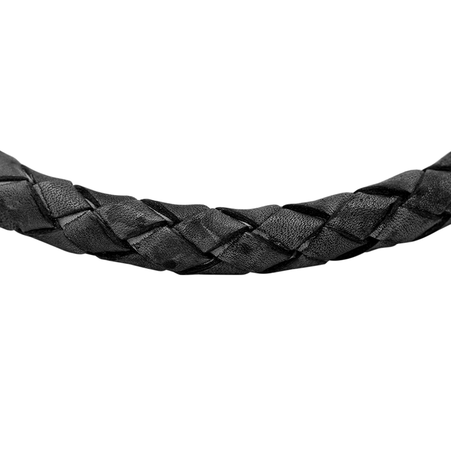 Heideman Bracelet en cuir Jaron noir