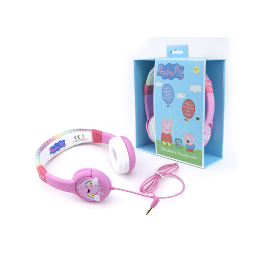 Otl Auriculares Infantis Peppa Pig Arco-Íris