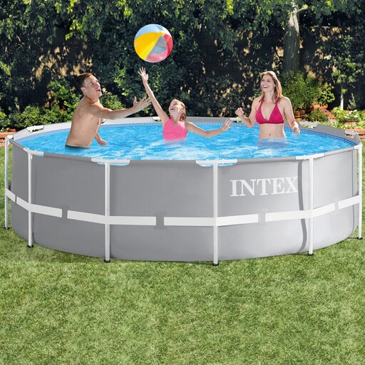  Intex Prisma Frame apvalus nuimamas baseinas su filtro pompa, 366 x 99 cm