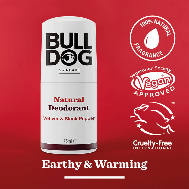 Desodorante Bulldog Natural Vetiver e Pimenta Preta