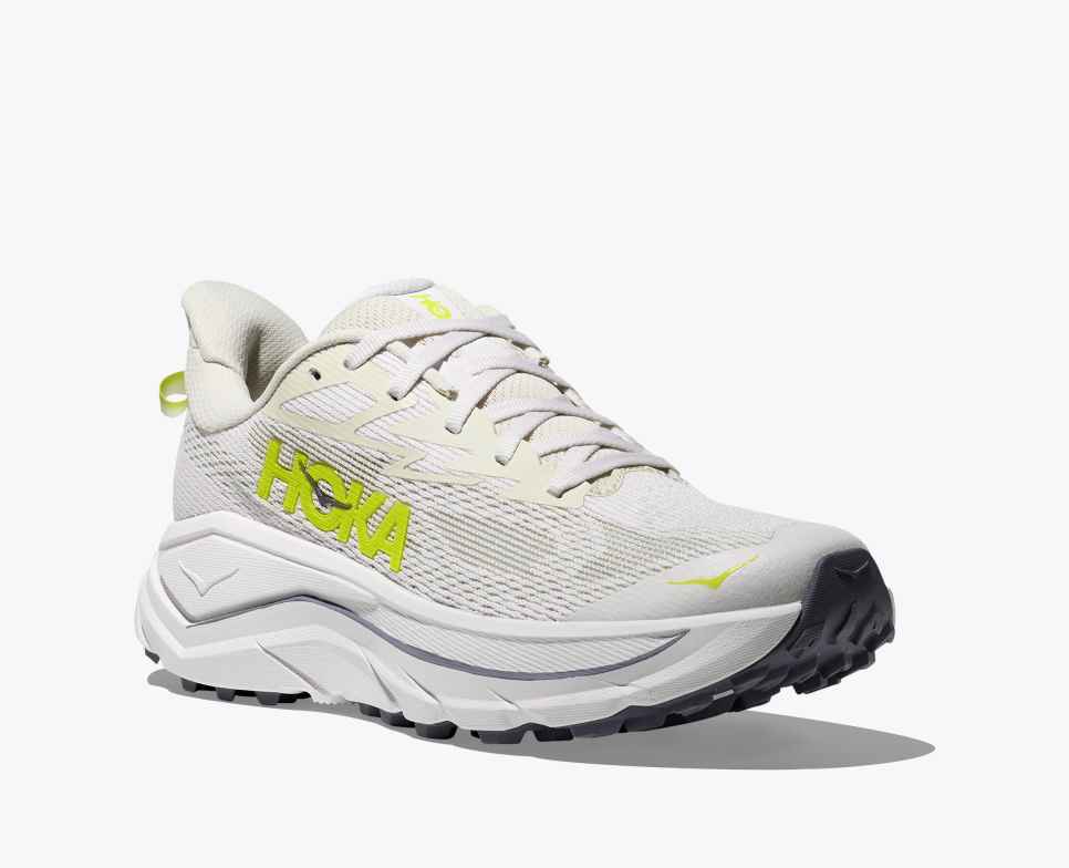 HOKA Challenger 8 Wit / Neon Hoka Citrus