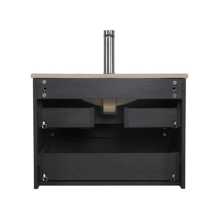 Mobile bagno singolo SORRENTO da 60 cm con rubinetto e specchio.