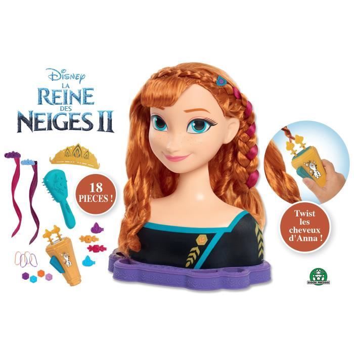 Cabeça de estilização de luxo Frozen 2 - Anna - Princesa da Disney