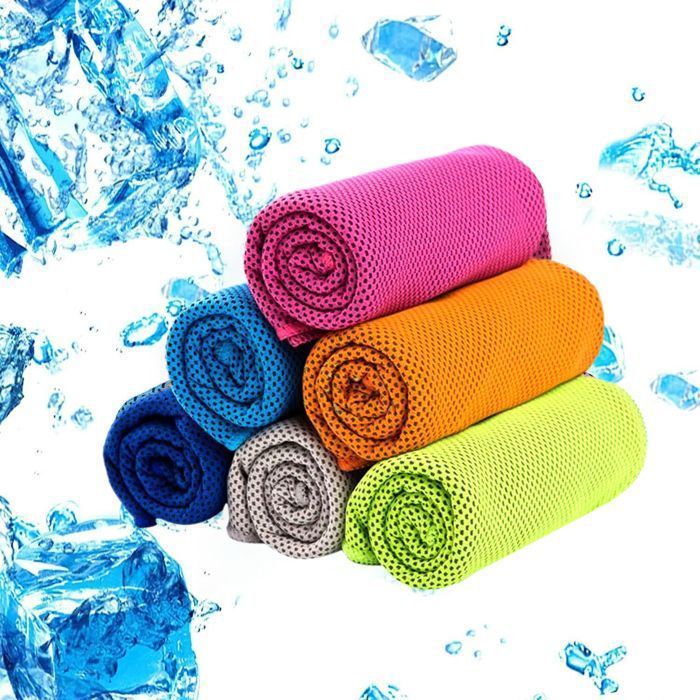 Set di 6 asciugamani rinfrescanti (30x100 cm), asciugamano anti-sudore tutto in uno, per uomo e donna, palestra
