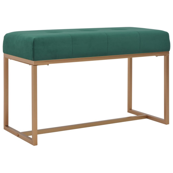 Ławka do przedpokoju Zielony 80 cm Tkanina vidaXL