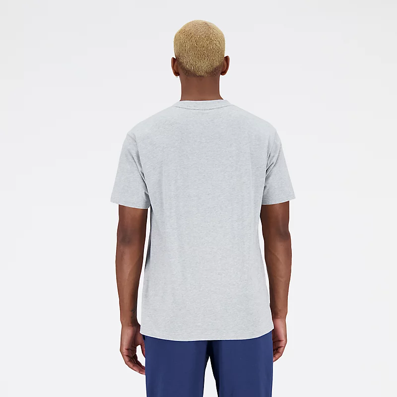 Męska koszulka z krótkim rękawem Essentials Reimagined Cotton Jersey T-shirt - ATHLETIC GREY
