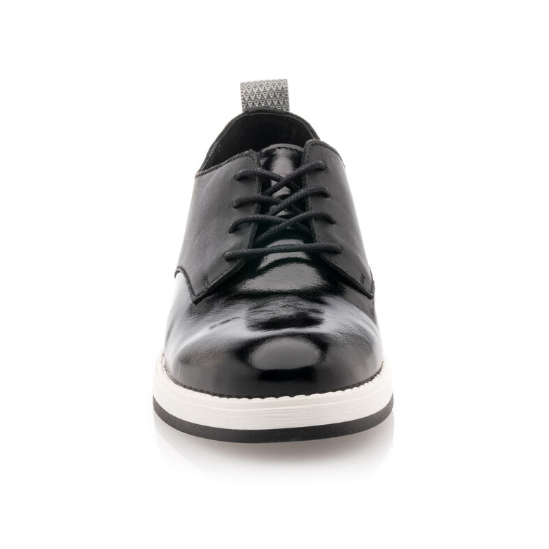 Zapatos de mujer negros con cordones / Zapatos Derby