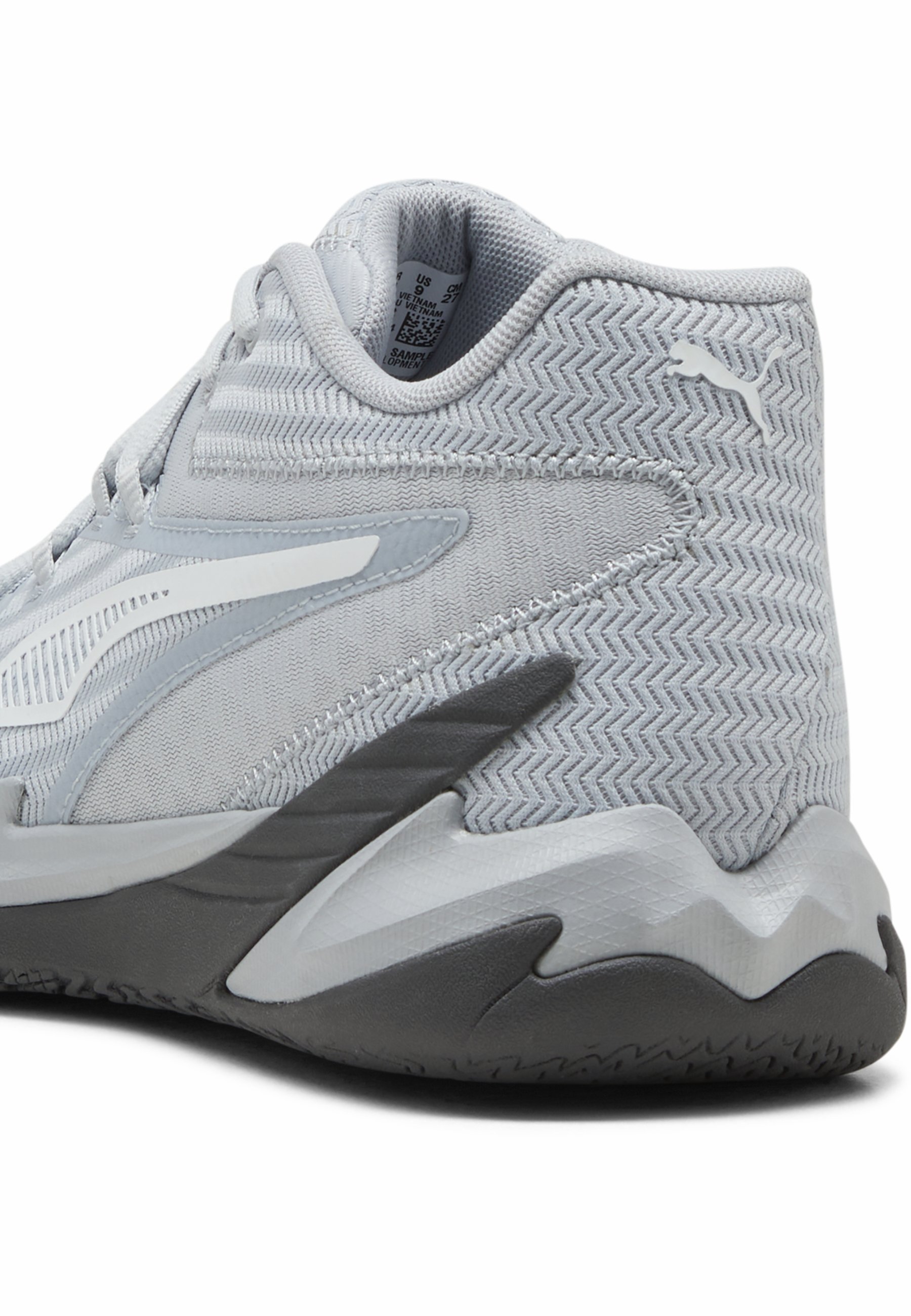 Puma DAGGER - Basketbalschoenen - platinagrijs donkergrijs wit