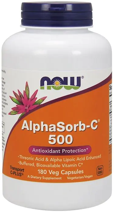 Now Foods Alphasorb-C 500 mg, Kapsułki