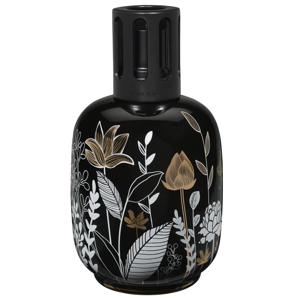 Lampe PORCELLANA VEGETALE Noir - Lampada Catalitica
