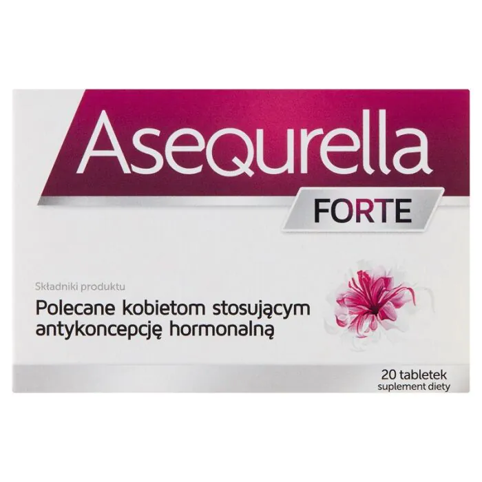 Asequrella Forte, Suplement diety wspierający równowagę hormonalną, Tabletki