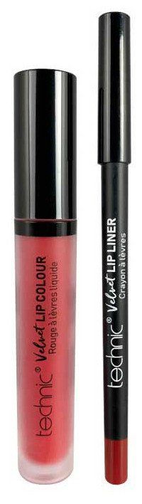 „Velvet Lip Kit“ skysti lūpų dažai „Lip Liner“ Lūpų pieštukai