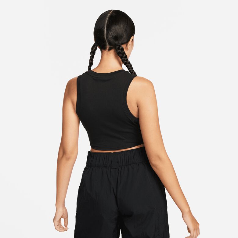 Essentiële sportkleding: geribbelde crop tanktop