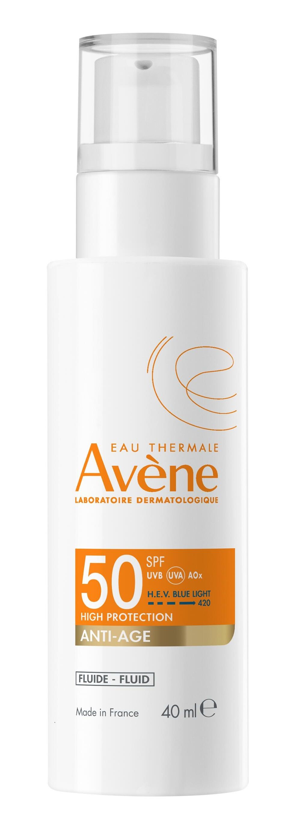 Krema protiv starenja, termalna tekućina SPF50 Zaštita od sunca iz ljekarne
