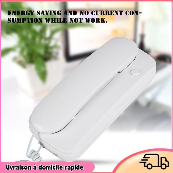 Intercom - DILWE - Wired Intercom - 200m Range - 2 Handsets - Easy Installation
