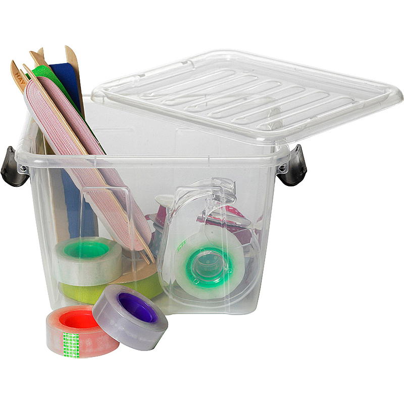 Caja de almacenamiento para el hogar. Caja de almacenamiento con tapa. 3 litros. L20,5 x W17 x H13,4 cm.