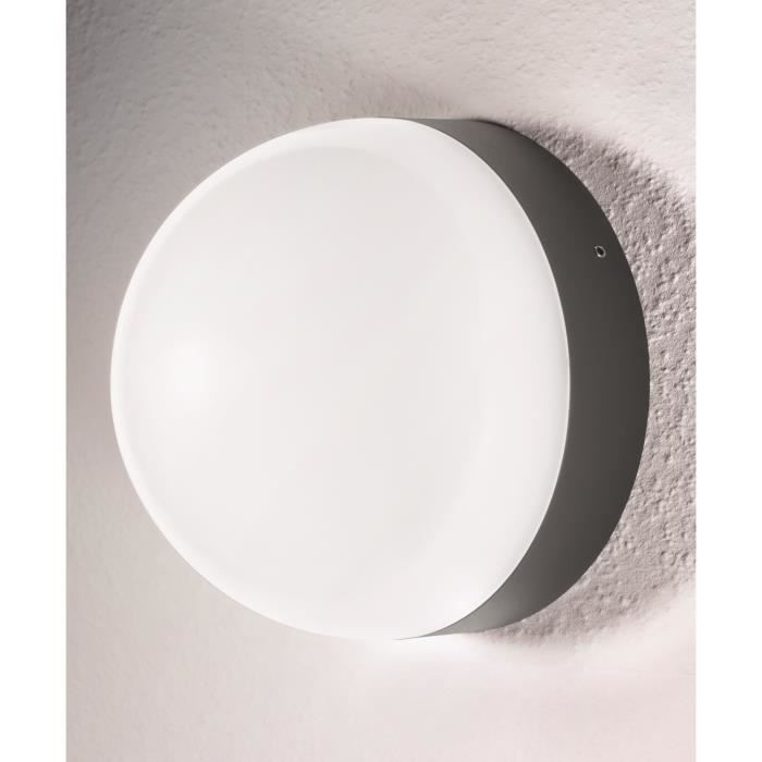 ENDURA STYLE Ball applique extérieure 12W Sensor Gris CHAUD