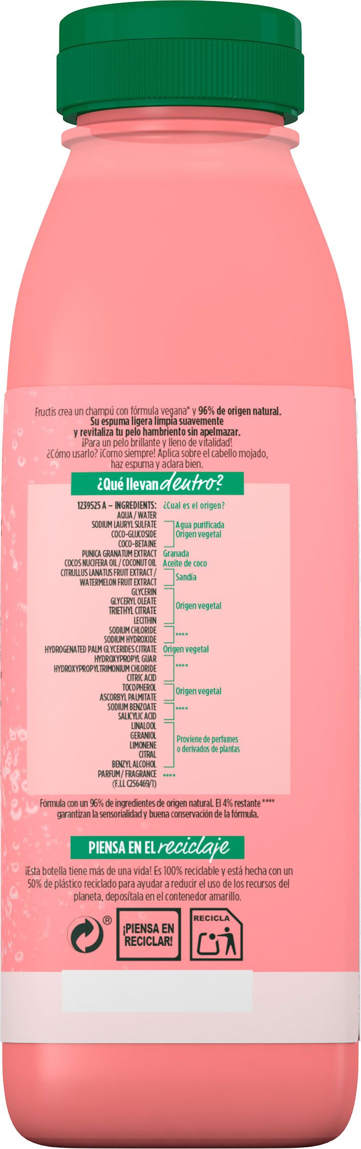 Fructis Hair Food arbūzu šampūns blāviem matiem Šampūni