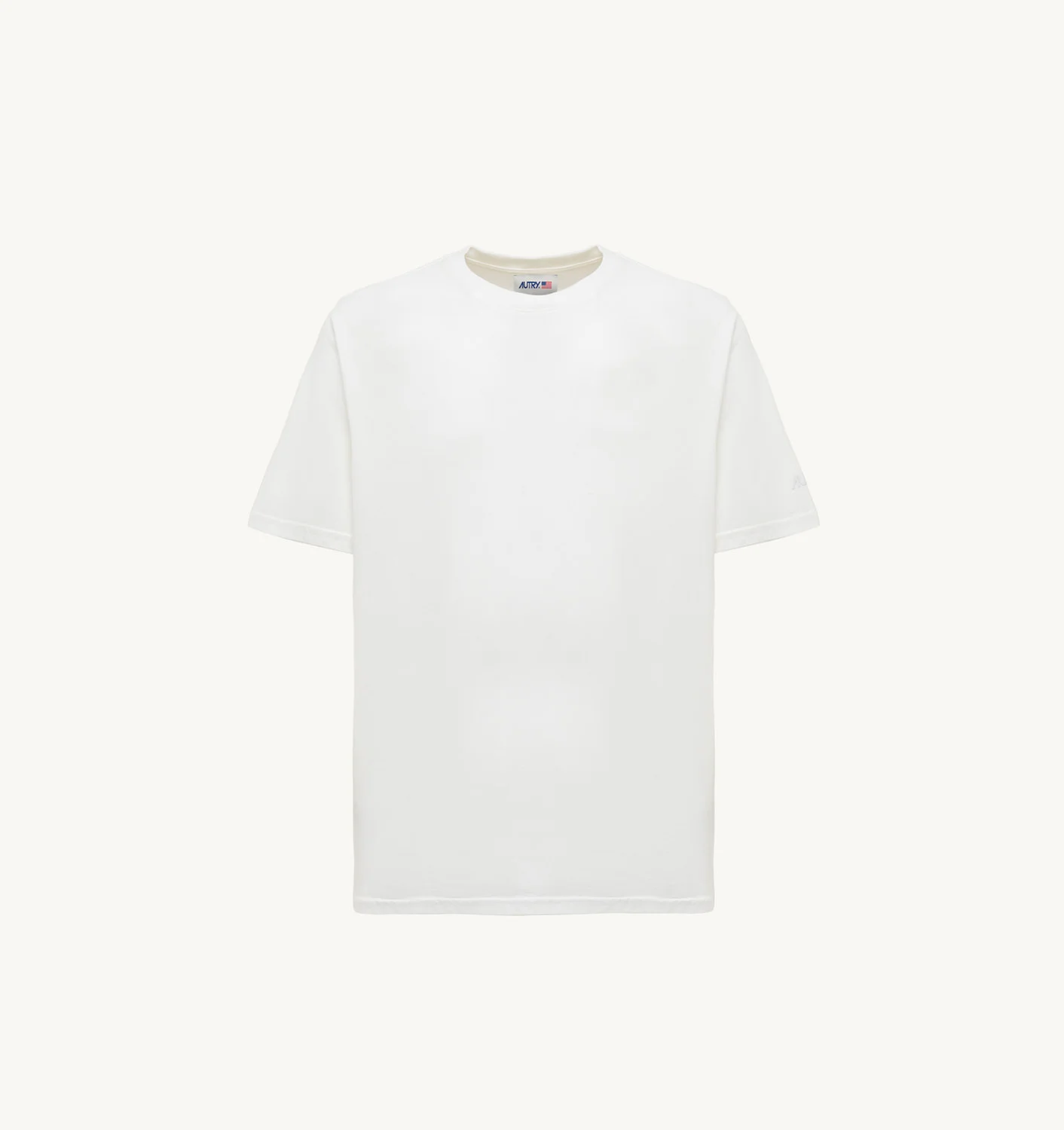 TRICOU ALB DIN JERSEY DE BUMBAC