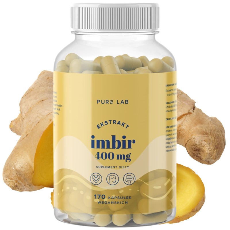 „Pure Lab“ imbiero ekstraktas 400 mg