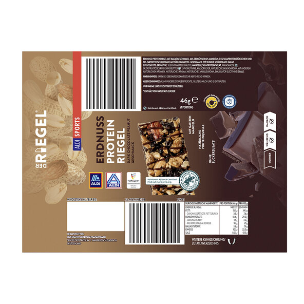Protein Nutbar, Dark Chocolate Peanut, 6er Set