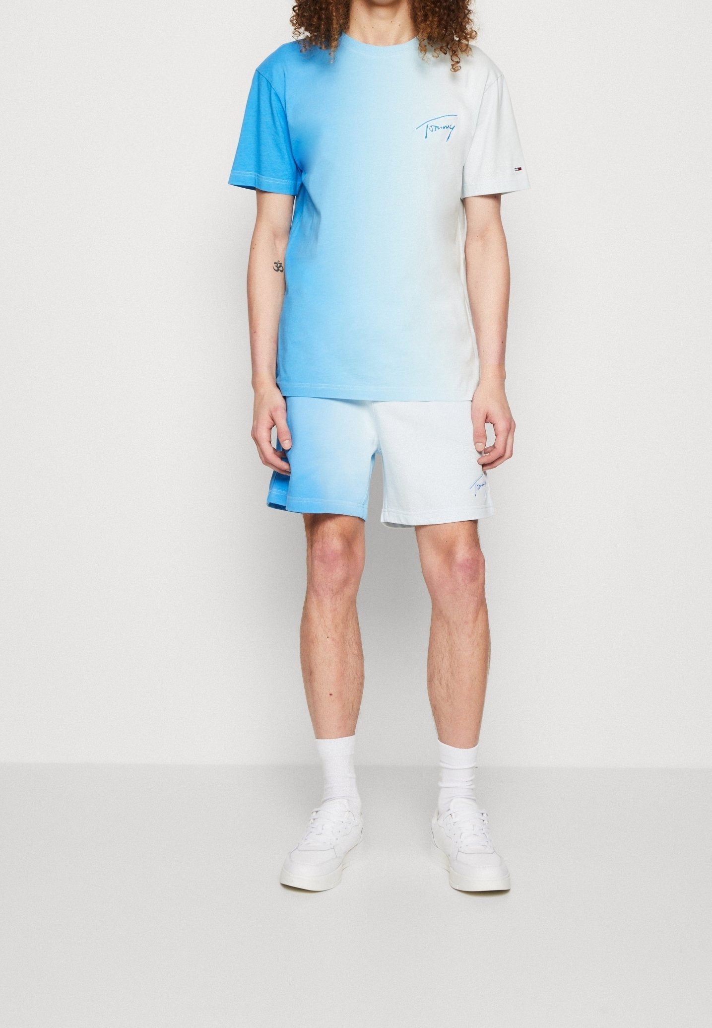 Tommy Jeans T-shirt met print - lichtblauw