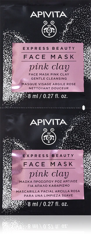 Apivita Express Beauty Reinigend Gezichtsmasker met Roze Klei