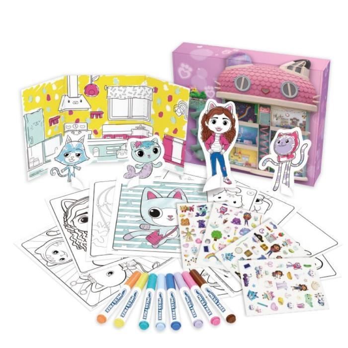 Colorare - CRAYOLA - Kit di attività Color Wonder - La casa delle bambole di Gabby - Set di attività colorate! Età 3+