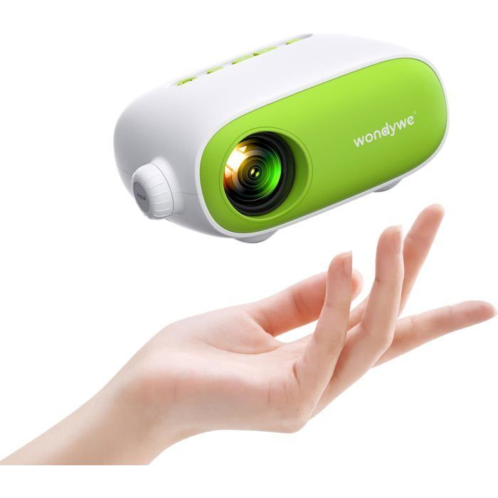 Videoprojecteur Portable Pour Enfants, Cadeau Pour Regarder Des Dessins Animés/Films, Image 137 Pouces, 480P, Compatible Tv[XV114]