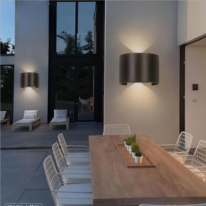 Applique murale - SMOTOP - 12W - Noir - Aluminium