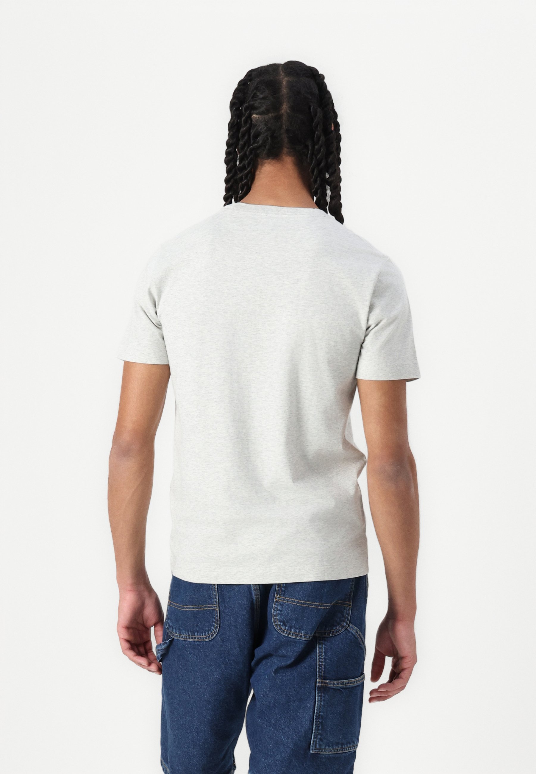 Abercrombie & Fitch PUFFY MOOSE ICON CREW - Basic T-shirt - grijs