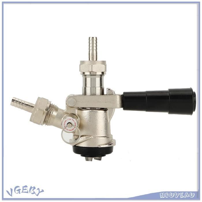 Sankey D – acoplador de barril de cerveza, dispensador de grifo de cerveza con sonda de acero inoxidable 304 y cuerpo de latón para