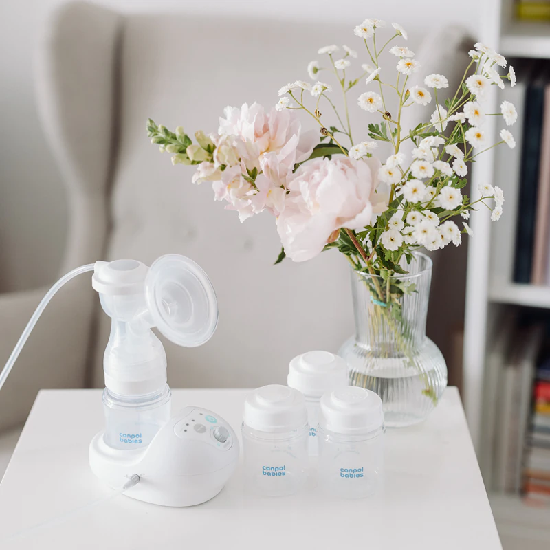 Conjunto de mamadeiras Canpol para bebês, mamadeira para armazenamento de leite materno
