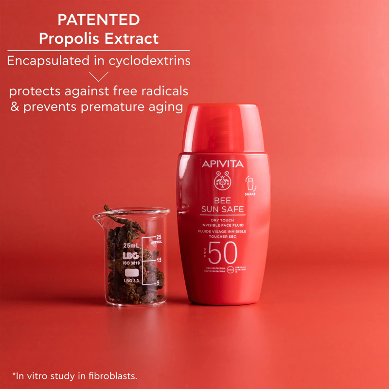 Apivita Bee Sun Safe Dry Touch Face Fluid SPF50 ochranný fluid SPF 50+