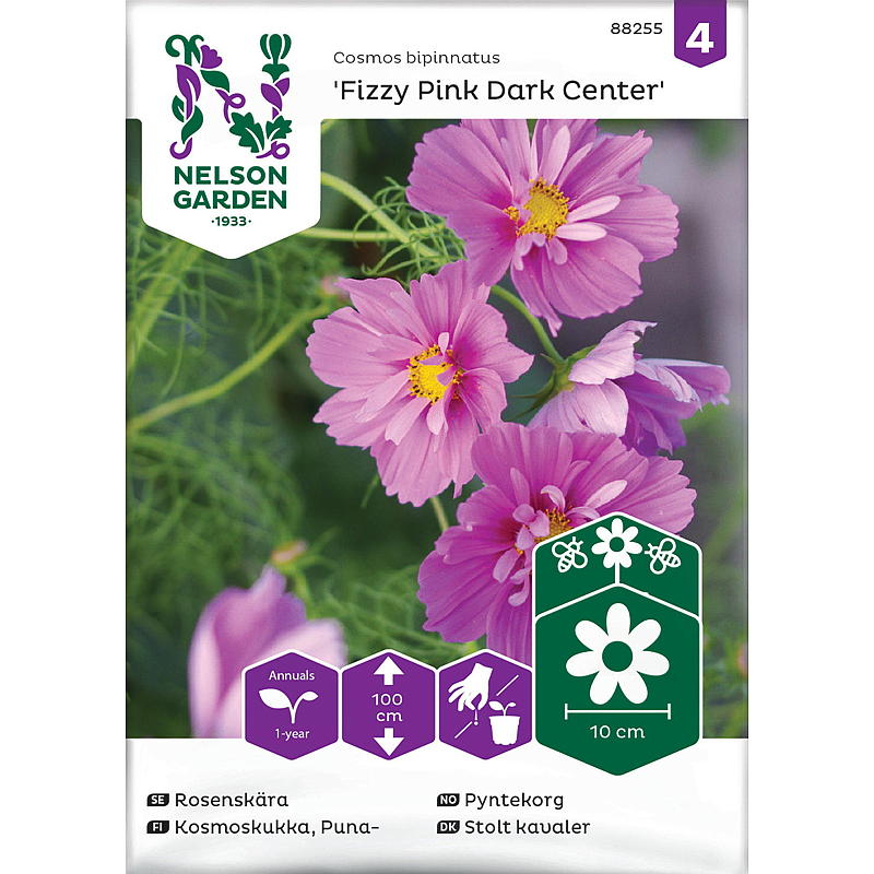 Nelson garden Seeds Dekorativ korg Fizzy Pink Dark Center