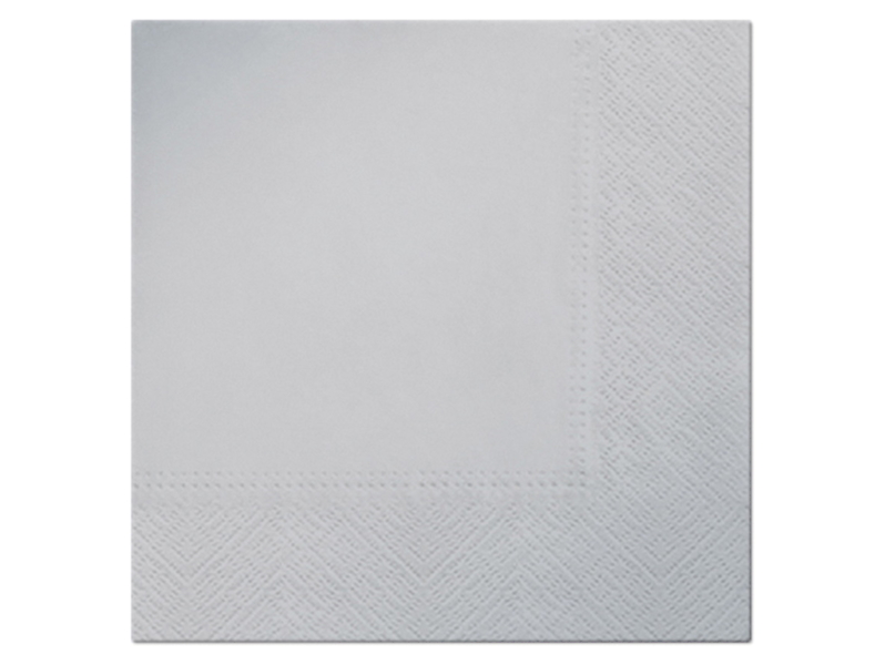 Serwetki Monocolor Silver 20 szt. 33x33 cm