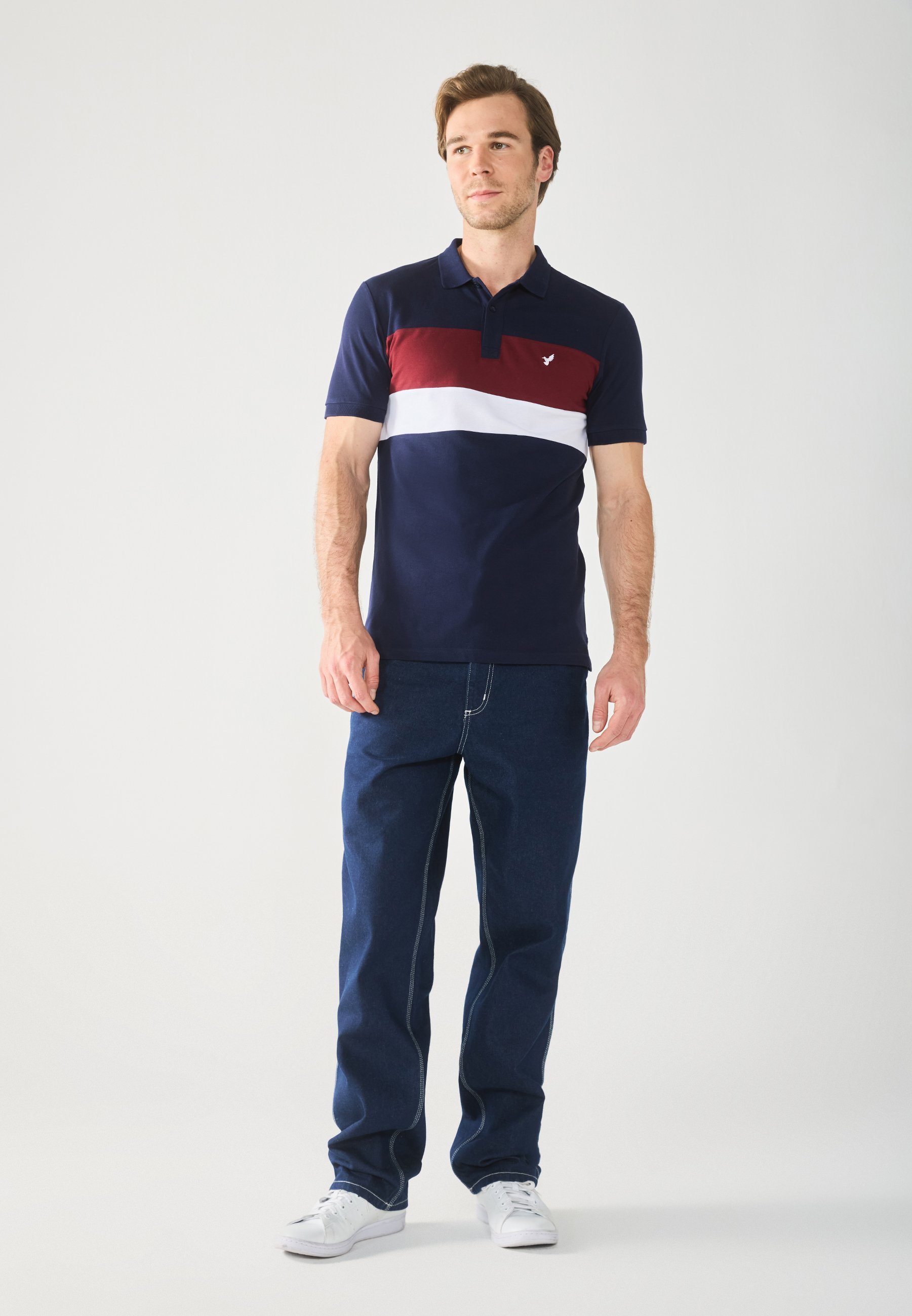 Pier One SLIM - Poloshirt - donkerblauw
