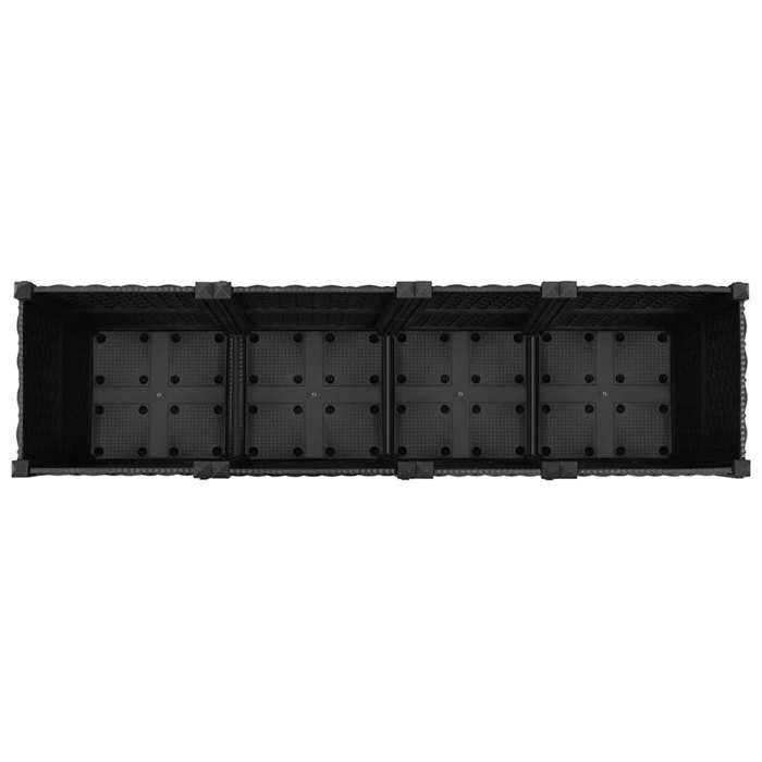 vidaXL Lit Surélevé Jardinière Bac à Fleurs Pot de Plantes Lit de Plantation Jardin Balcon Terrasse Extérieur 160x40x38 cm 316533