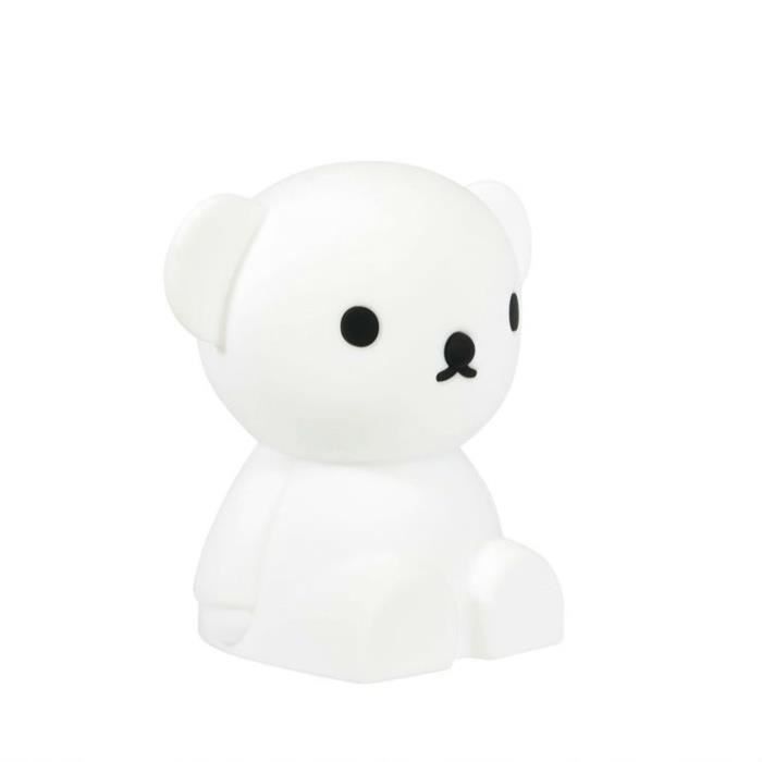 FIRST LIGHT BORIS - Luz nocturna LED recargable, Oso de peluche, 21 cm de alto, Blanco, Sr. María, 21 cm de alto / 20 cm de ancho / 14 cm de profundidad