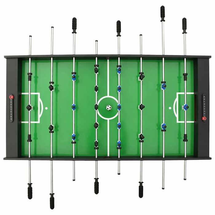 vidaXL Kokoontaitettava jalkapallopöytä 121 x 61 x 80 cm musta