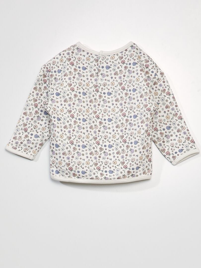 Moletom de lã estampado - BRANCO