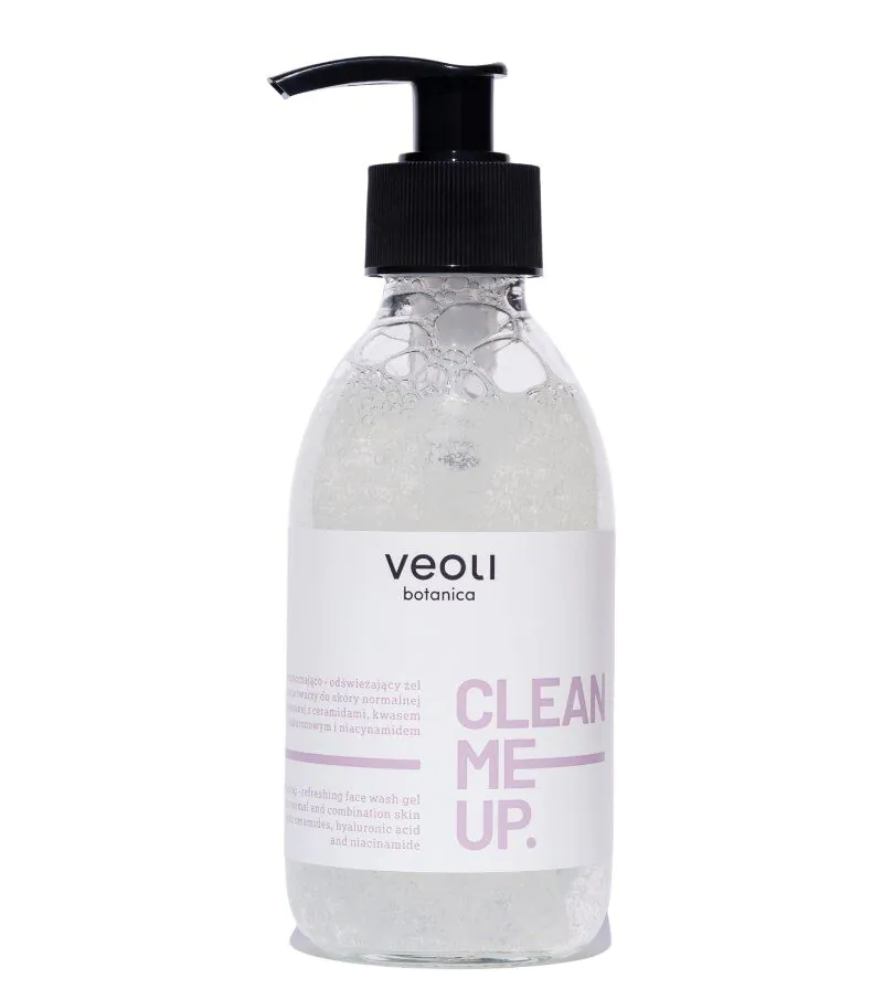 Veoli Botanica Clean Me Up Oczyszczająco-odświeżający żel do mycia twarzy