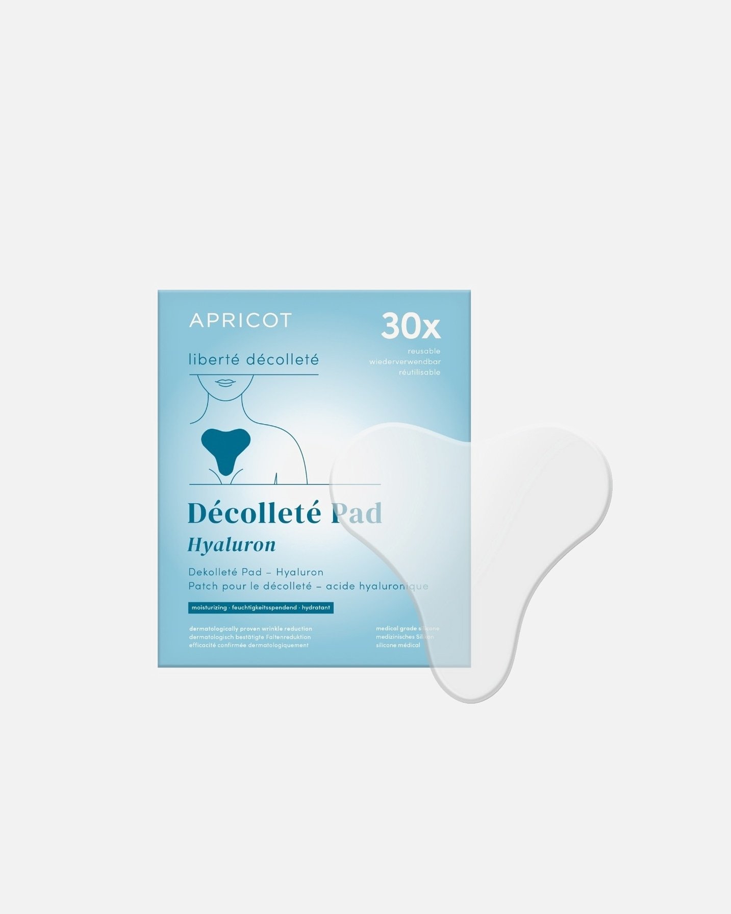 Apricot Neck & Décolleté Decolleté Pad Hyaluron – 30 kusov