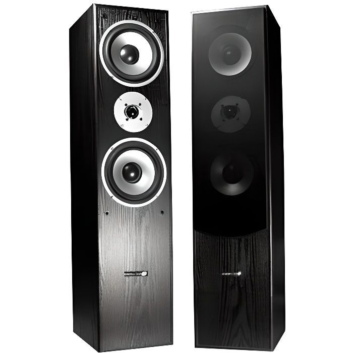 LTC LB766 Professionele HiFi Vloerstaande Luidsprekers - 3-weg Bass Reflex 360W RMS - Zwart