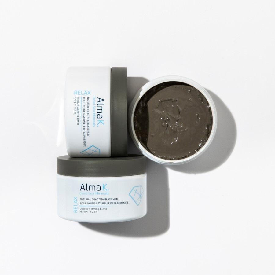 Masque à l'argile Alma K, boue noire naturelle de la mer Morte - 430 g