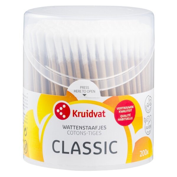 „Kruidvat“ 100 % medvilnės vatos tamponėliai<br>200 vnt.