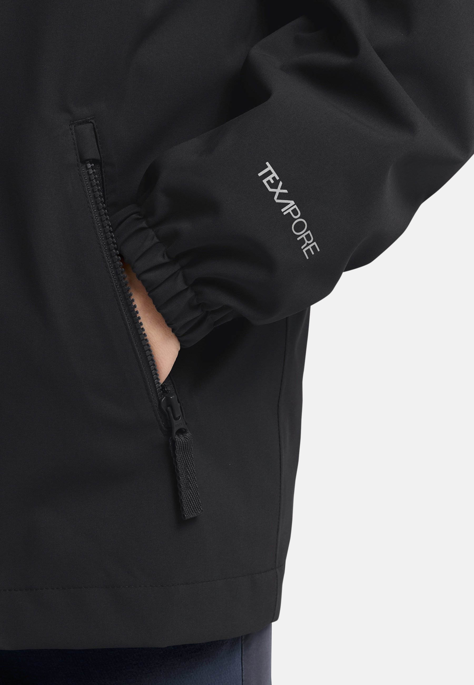 Jack Wolfskin HYBRID 3IN1 - Parka - juoda