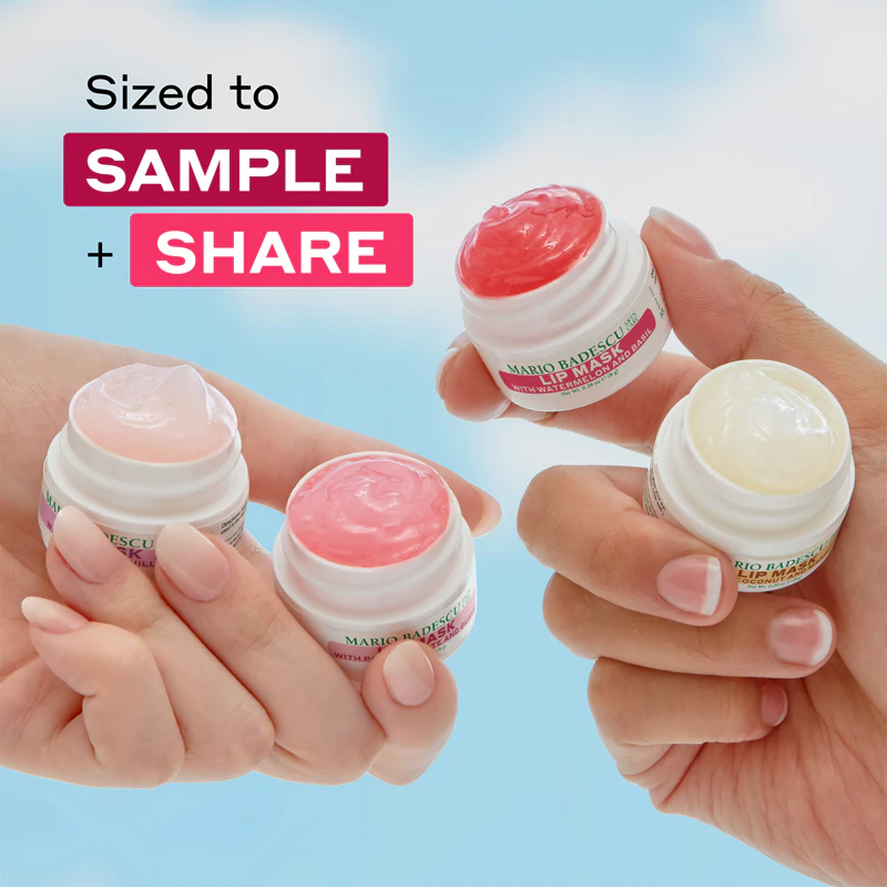 Darčeková sada hydratačných masiek na pery Mario Badescu Lip Mask Collection