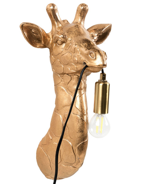 Lampa ścienna Żyrafa MERLIN Złoty
